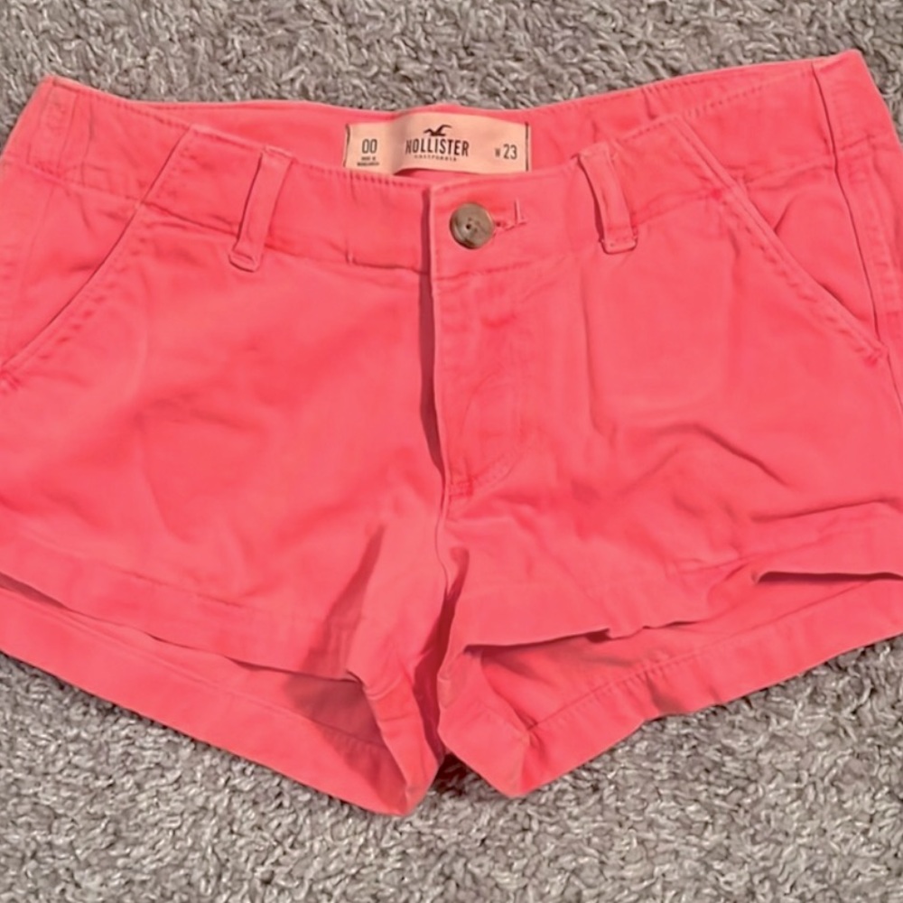 HOLLISTER | Cute Pink Neon Color | Jeans Short | Size 00/23